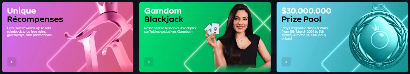 Bonus del casinò online GAMDOM CASINO